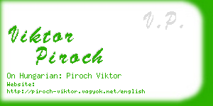 viktor piroch business card